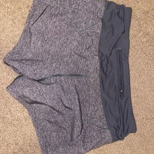lululemon speed up shorts gray size 4